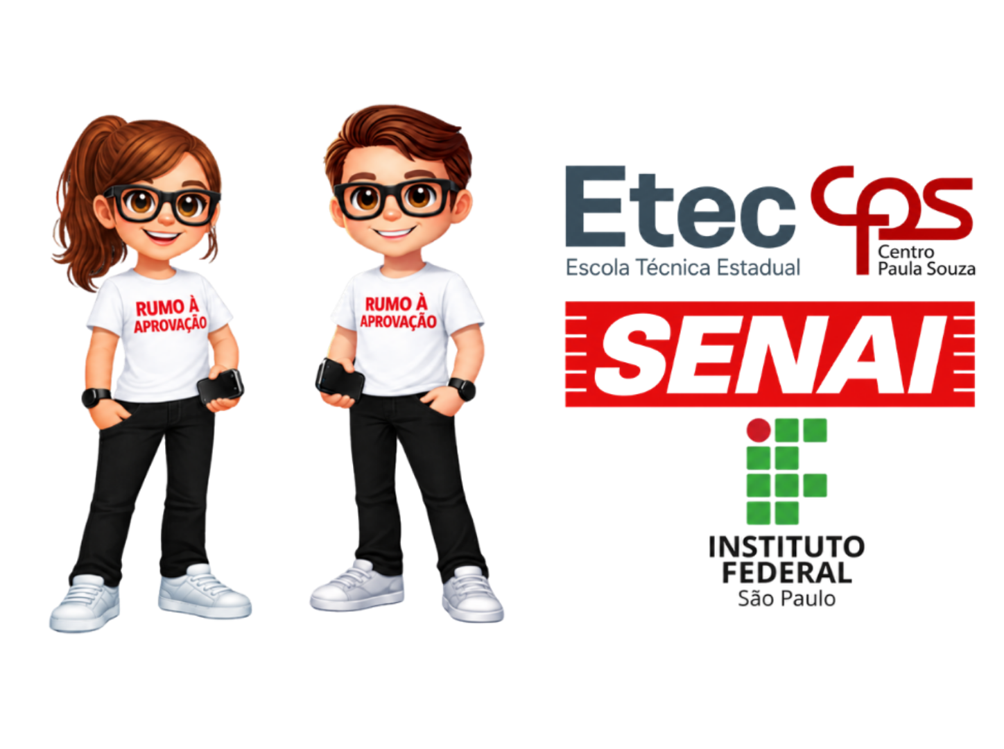 Banner institucional Prepara SP Vestibulinho com identidade e instituições de ensino